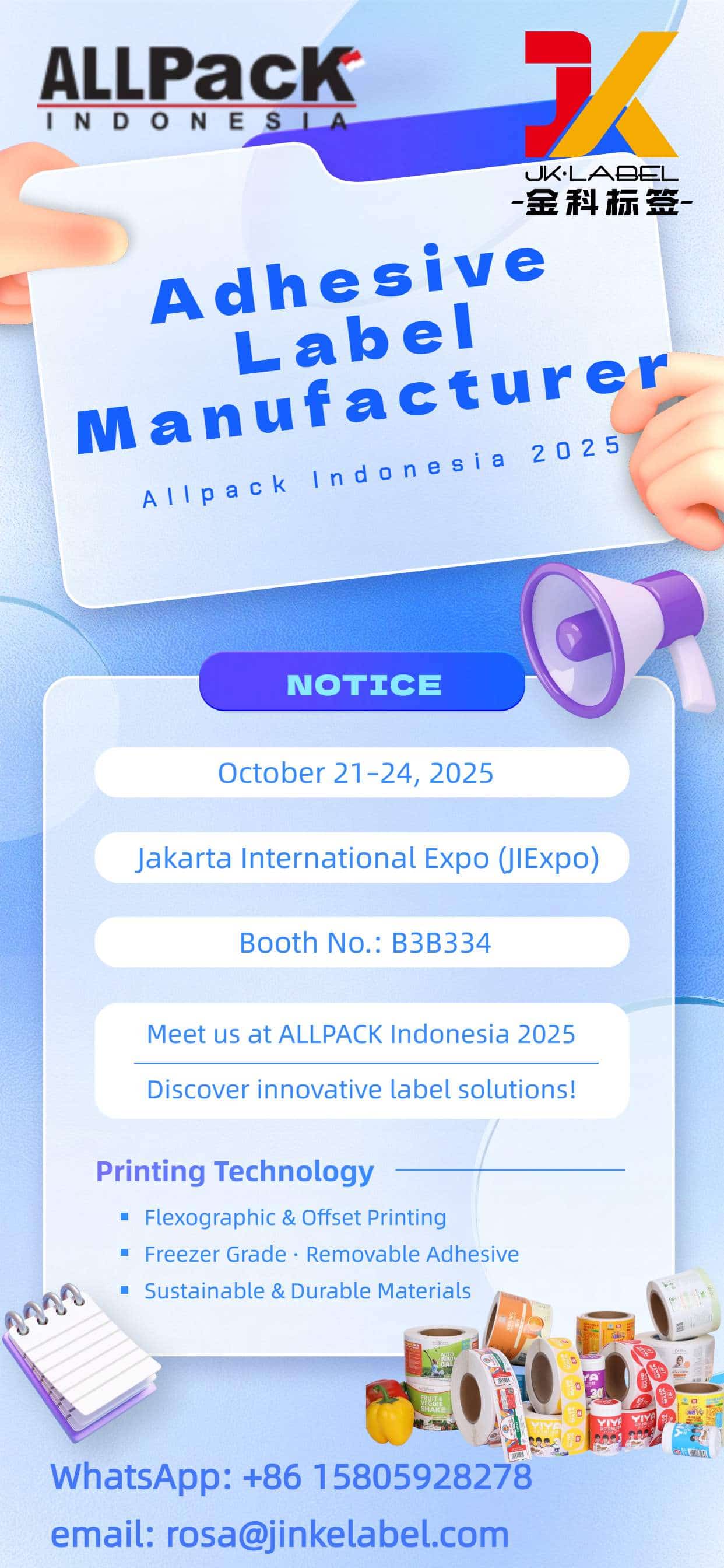 Allpack Indonesia 2025の準備は万端！明日ジャカルタでお会いしましょう！
